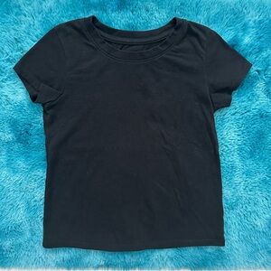 Cat & Jack Short Sleeve Black Tee Size 5T Toddler Girl